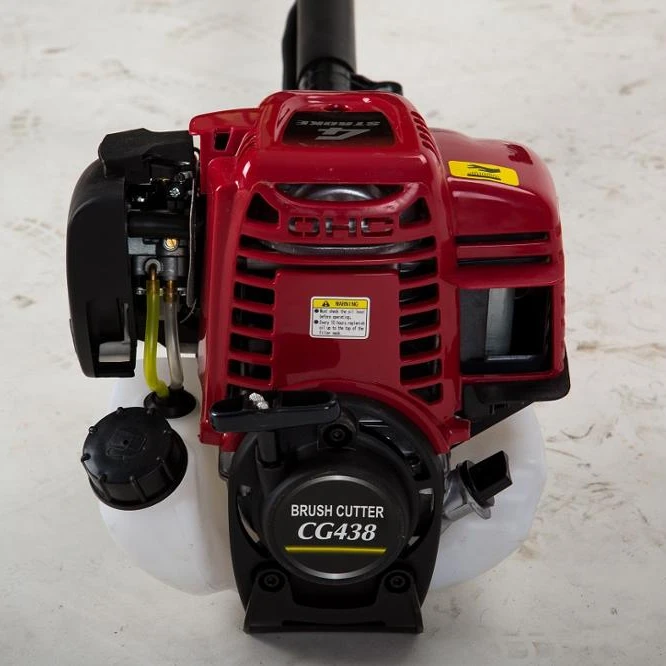 CG438 кусторез 4 тактный бензиновый двигатель на плече сбоку кусторез цена