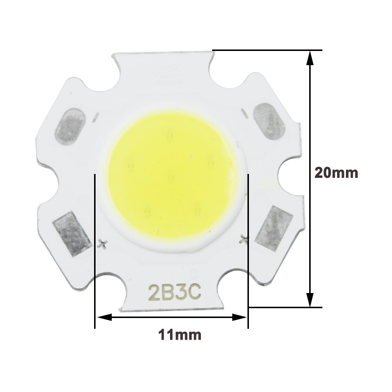 3W COB puce LED 11mm fleur de prunier forme ampoule LED pour projecteur plafonnier