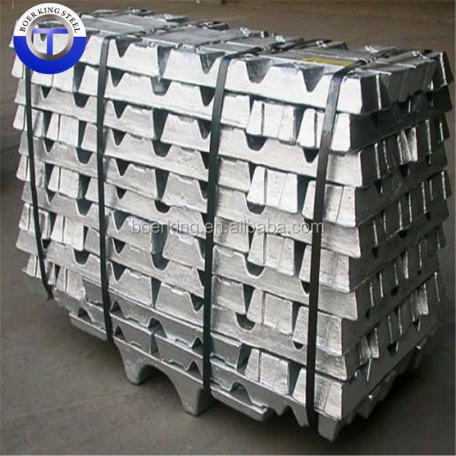 99.995% Zinc Ingot - Non-Alloy Silver Gray Zinc Metal for Industry