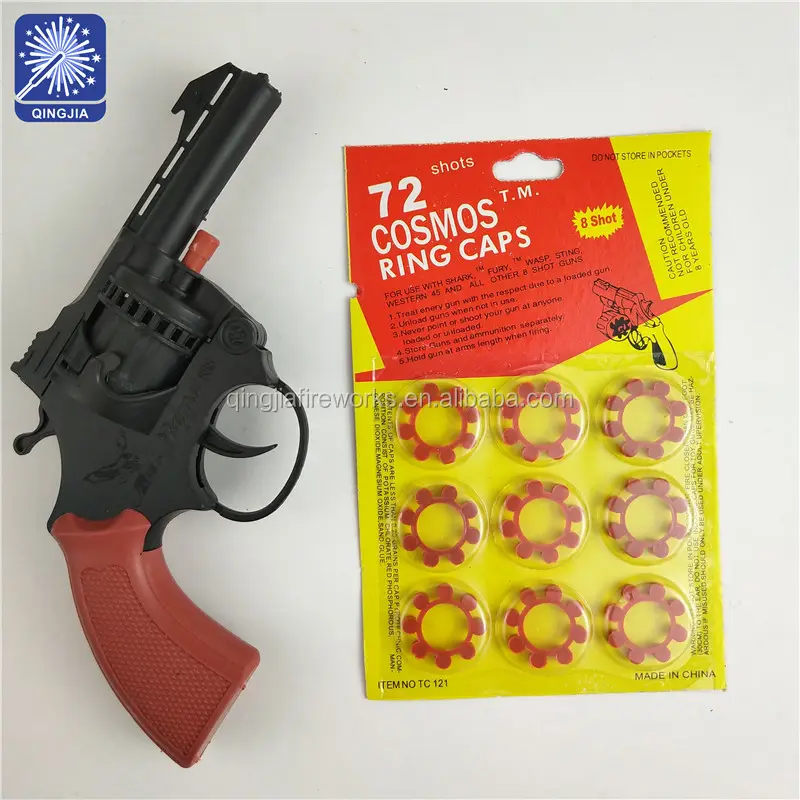 NOVELTY PLASTIC BOTTLE OPENER BOTTLE CAP GUN SHOOTER NEW WITH TAGS