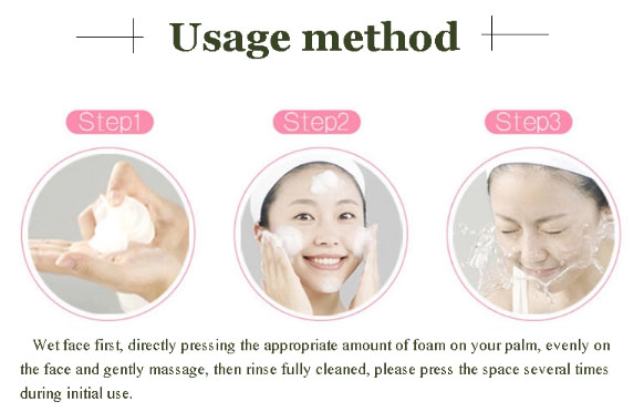 Private Label Deep Cleansing Moisturizing Sakura Vitamin C Facial Cleansing Mousse Plastic Bottle 100ml Adults Face Female