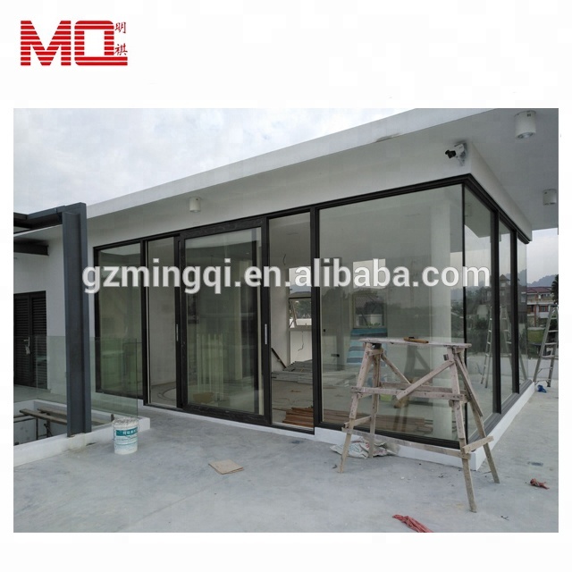 De alta calidad de la puerta de aluminio fabricante de aluminio puerta corredera fábrica villa