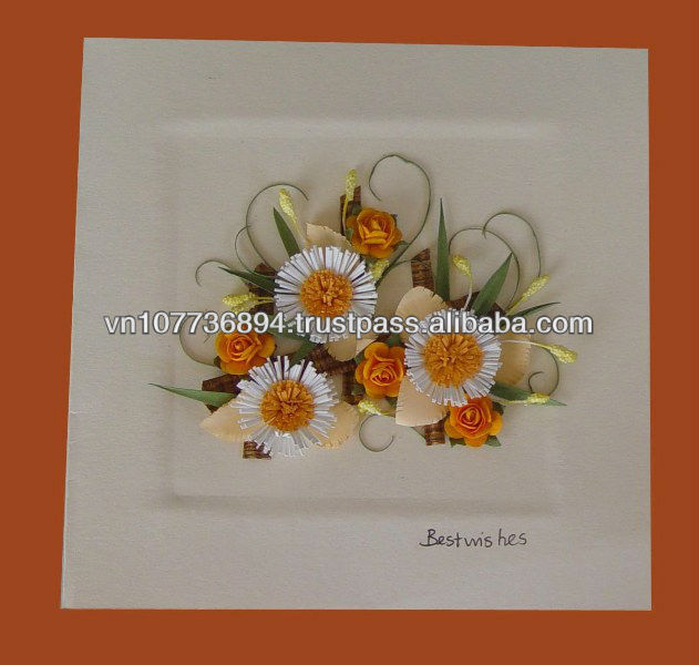 flower Quilling card handmade vietnam