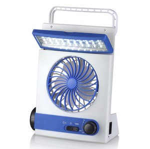 4 in 1 multi-function rechargeable mini solar fan