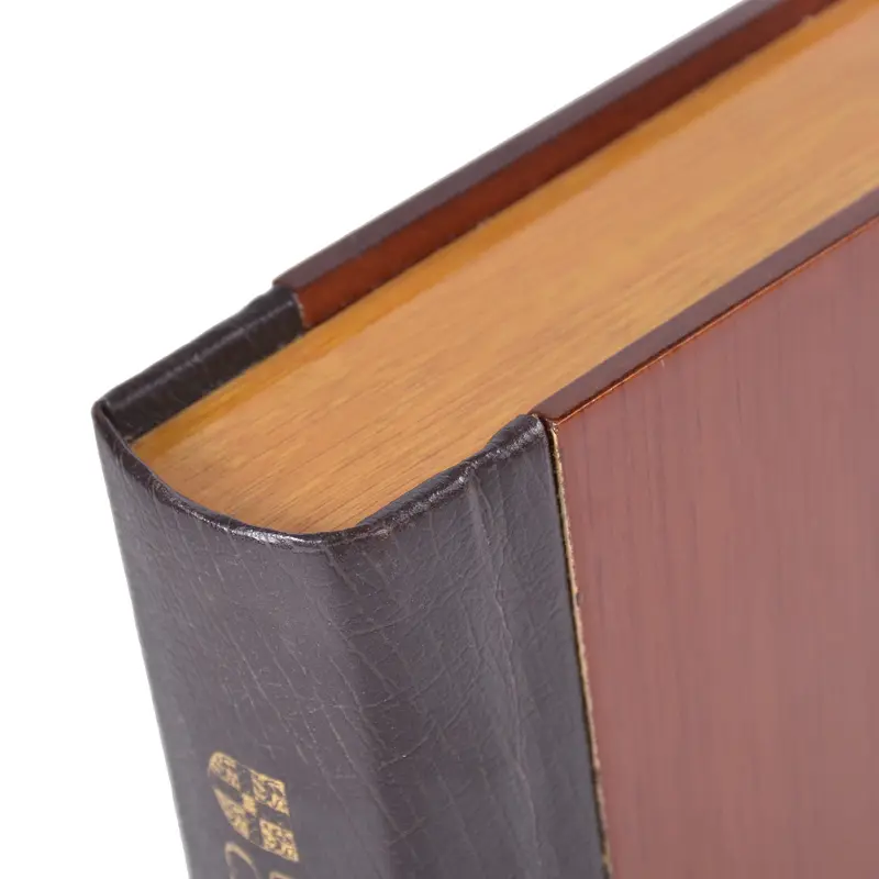 Custom New Design Wooden Book Shaped Box Wooden Book Box