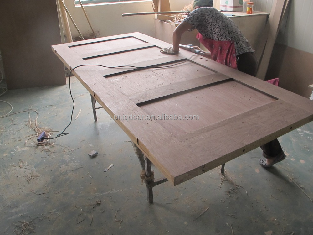 3 Years Warranty Interior Solid Wood Door Interior 4-panel Solid Oak Wood Shaker Door