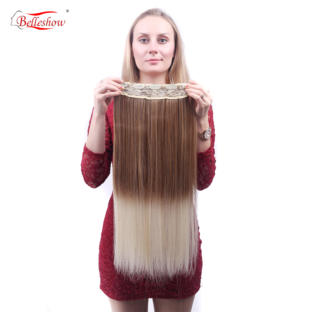 Belleshowhair зажим для наращивания мокрые и волнистые зажимы для наращивания волос Синтетические дешевые курчавые прямые зажимы для наращивания волос