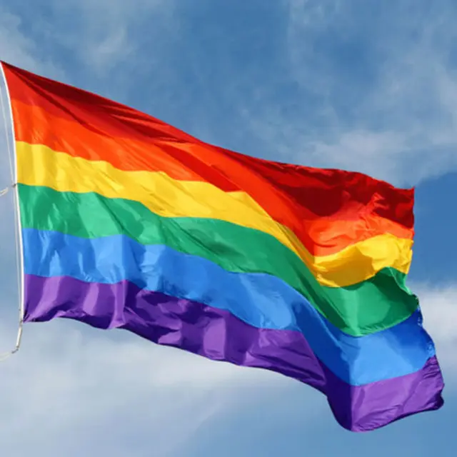 5ft x 3ft Rainbow Cape Flag Large Lesbian Gay Pride LGBT Festival Peace Banner