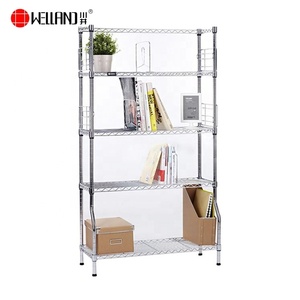 4 Shelves Bakaji Corner Shelving Unit Bookcase Corner Shelf Multipurpose Corner Stainless Steel Chrome with Adjustable Shelves 4 Shelves Bakaji Corner Shelving Unit Bookcase Corner Shelf Multipurpose Corner Stainless Steel Chrome with Adjustable Shelves