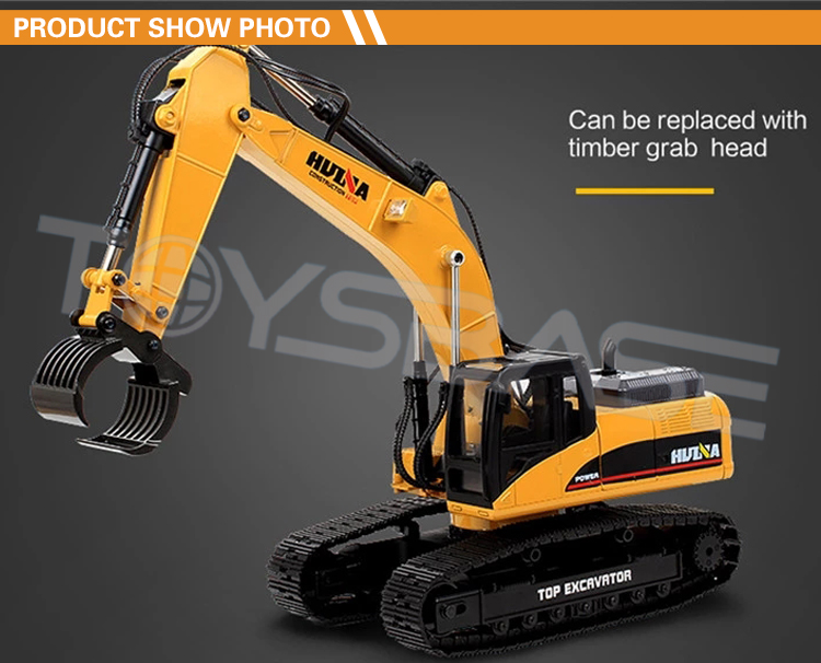 Huina 1580 Excavator RC Full Metal - 23CH 2.4G Radio Control