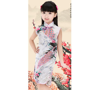 Girls Cheongsam Chinese Style Straight Elegant Dresses Traditional Chinese Garments many styles