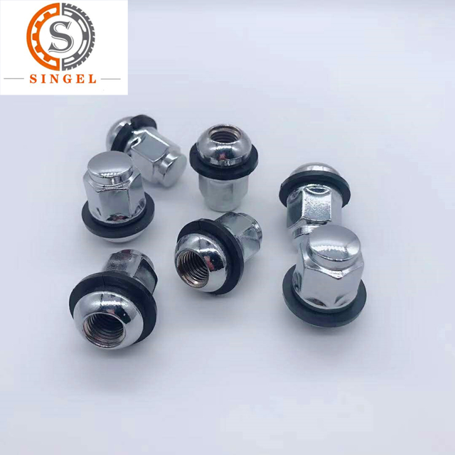 Set of 4 M12x1.50 ETL Performance Chrome Bolt Style Wheel Lock
