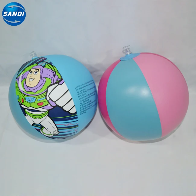 Promotional custom pvc plastic inflatable beach ball with LOGO