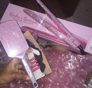 Professional hair straightener with comb name brand flat iron hair straightener comb