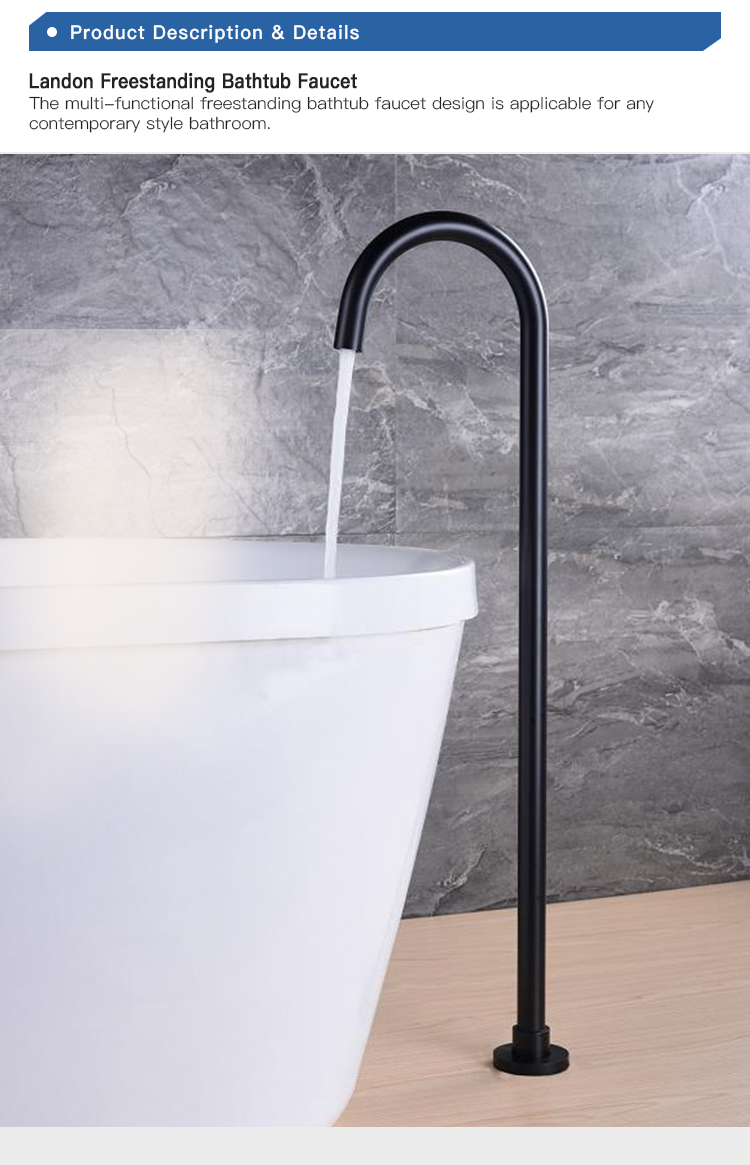 High Flow Rate Bathtub Faucet Bathroom Designs Floor Standing Foot Tub Villa Free Mixer Tap