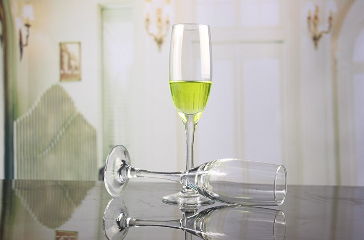 Champagne Flute Transparent Glass With Stem Lead Free Champagne Goblet Wine Glasses