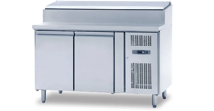 Stainless steel counter fridge/kitchen bench freezer,refrigerated work table/kitchen fridge