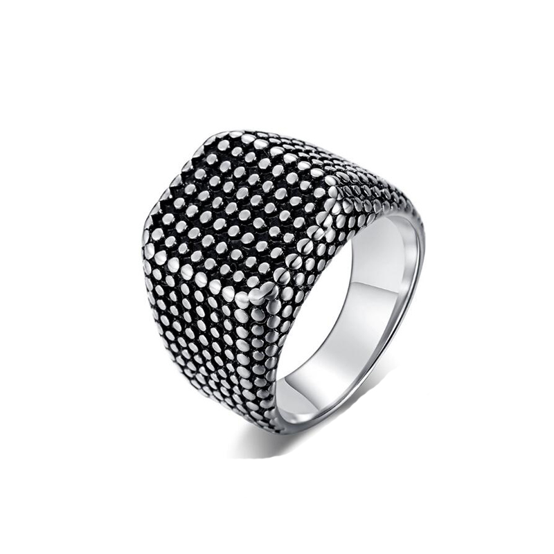 Винтажные красивые точки из нержавеющей стали модные драгоценности мужские массивные кольца