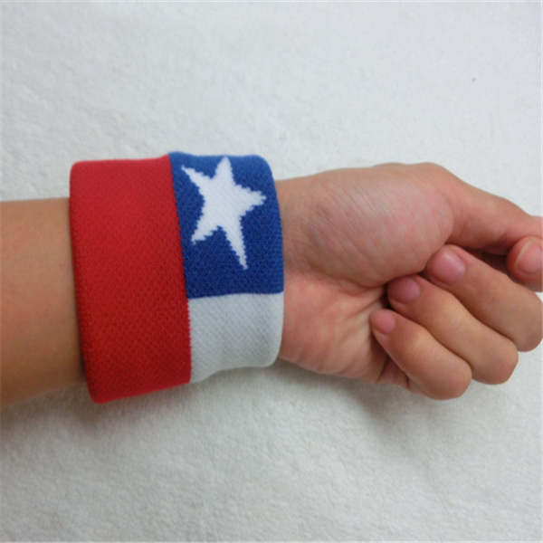 WRISTBAND Chile Flag SWEATBAND 7x8cm
