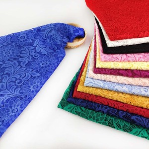 High quality 4 way stretch spandex nylon lace fabric for dress