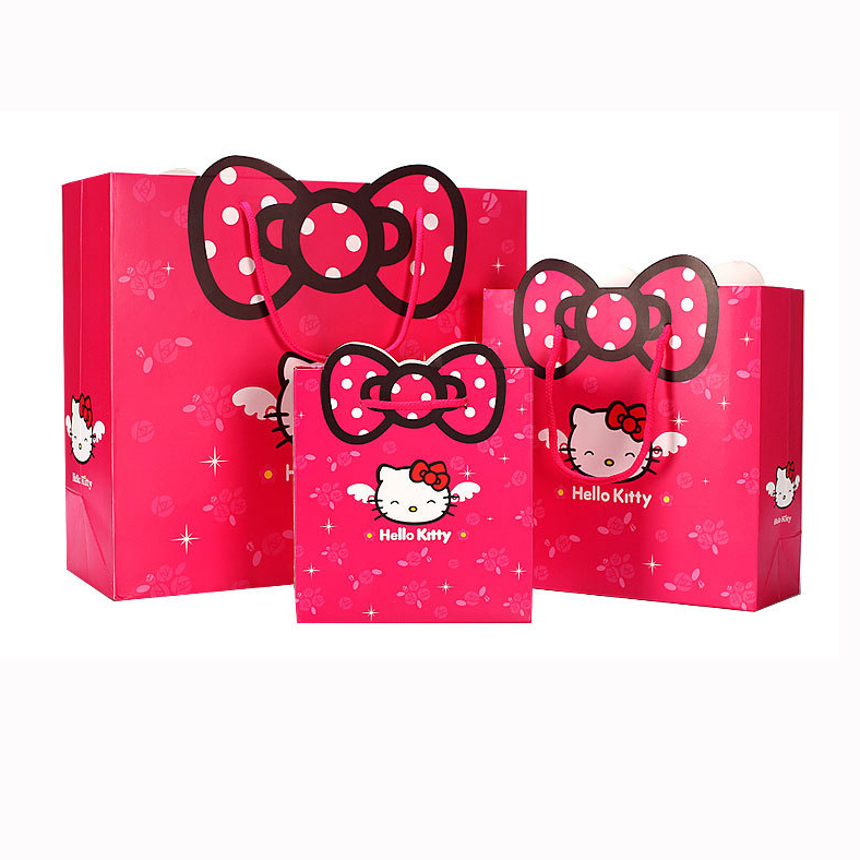 China Made Cute Cartoon Baby Birthday Gift Package Bag Wedding Candy Paper Tote Bag