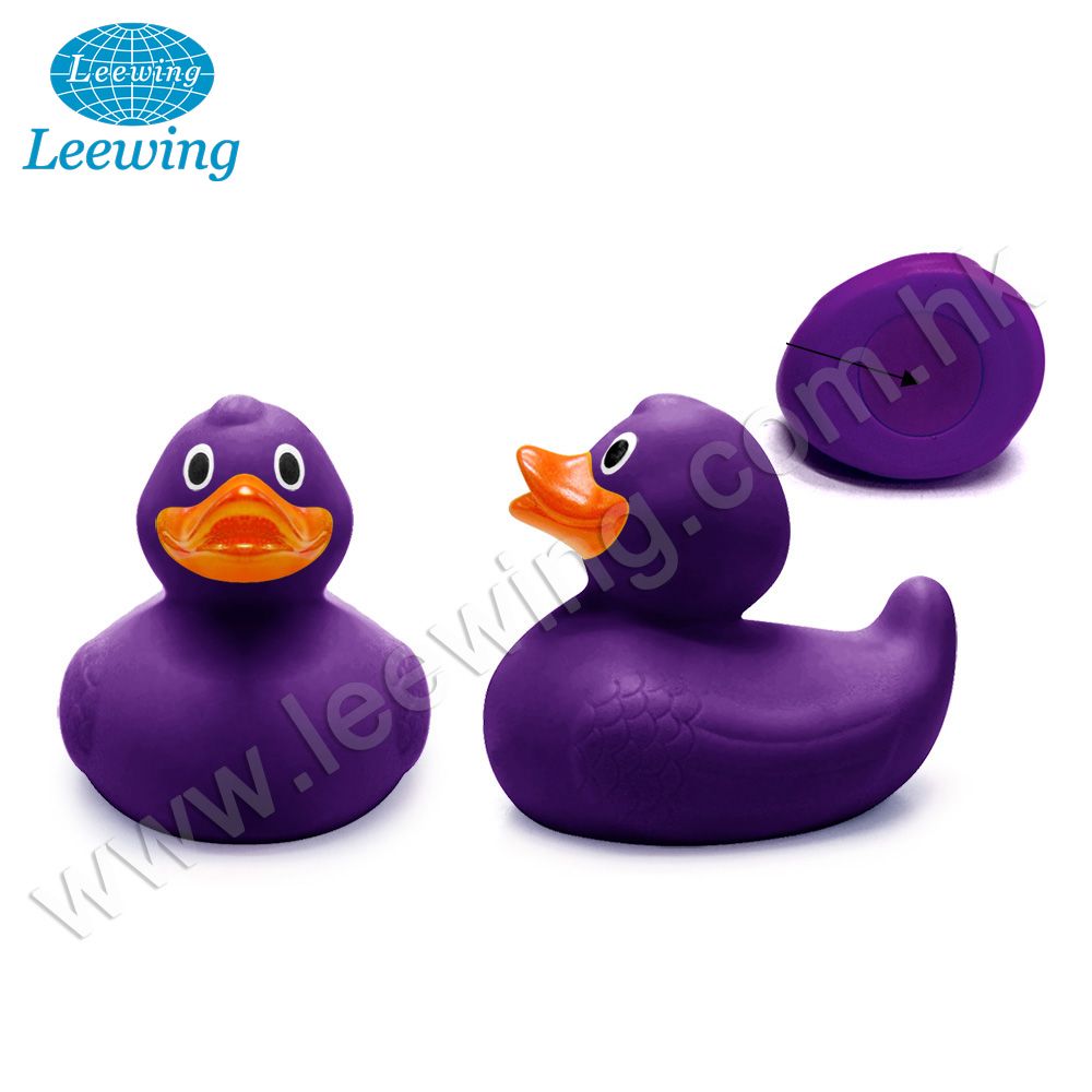 Горячий продукт ПВХ фталат бесплатно виниловая игрушка для ванны для детей по индивидуальному заказу с логотипом утяжеленная плавающая фиолетовая резиновая утка