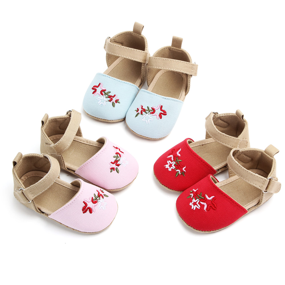 Осенняя новая детская прогулочная обувь с вышивкой