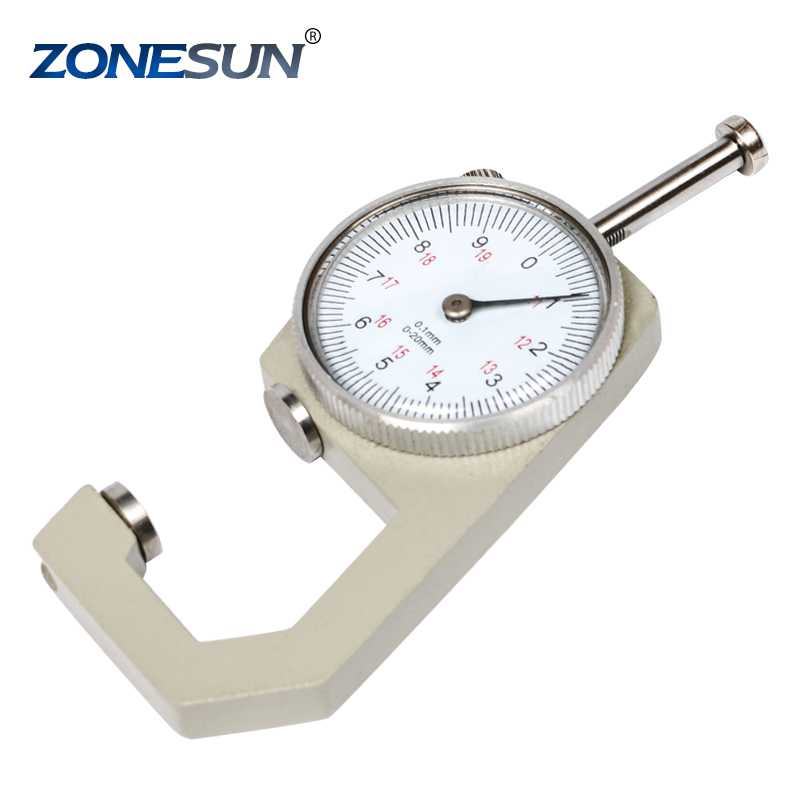 Dial Thickness Gauge 0-20mm//0.1 Jewelry Gauge For Sheet Metal Leather