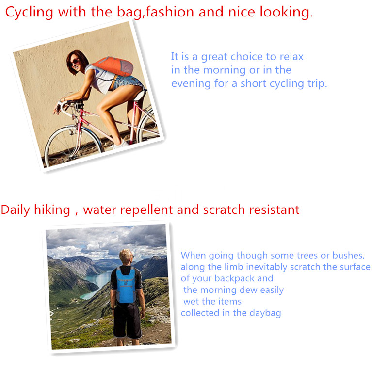 Wellpromotion 35L Sac à dos léger et compact Sac à bandoulière pliable pratique Sac à dos