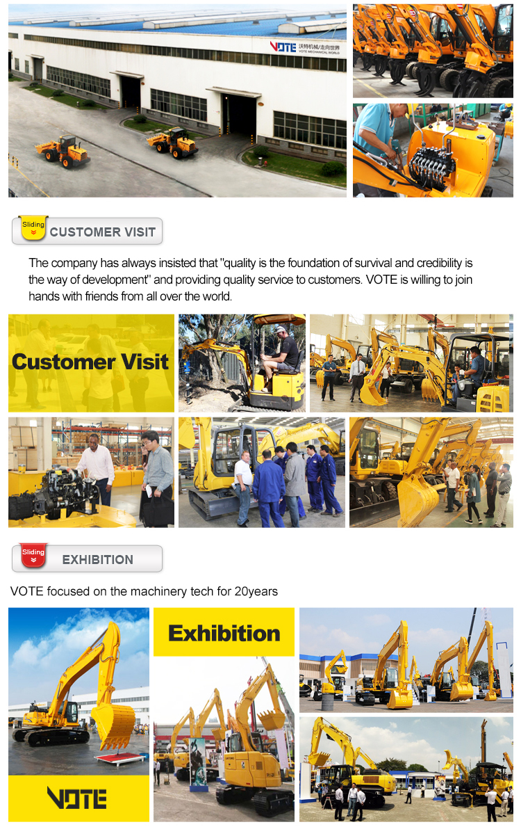 VTW-20 2.0 Ton Multifunction Hydraulic Diesel Small Crawler Excavators