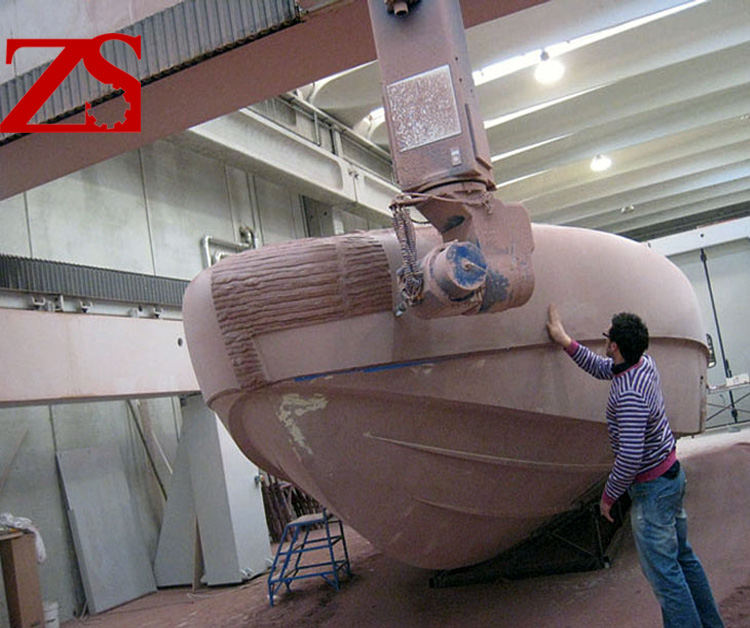 Ветротурбина была разработана козловые краны 5 axis CNC оборудование для больших таблица используется для того, чтобы сделать яхты