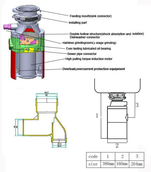 China Wholesale Supplier Food Waste Disposer Air Switch Button