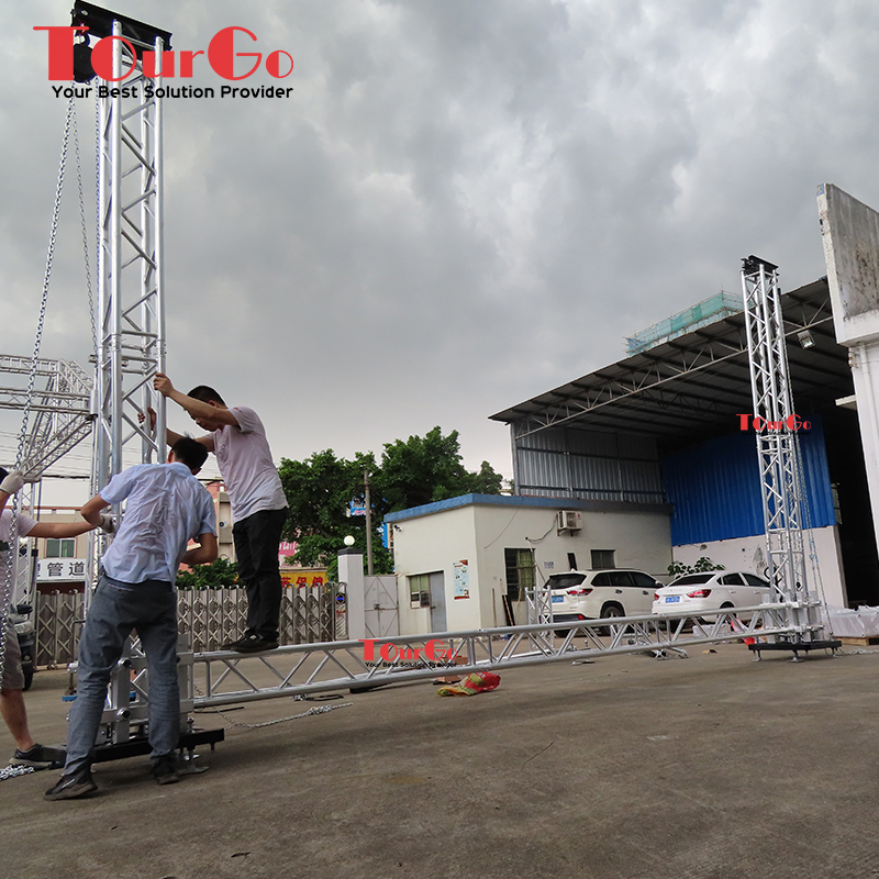 Tourgo Aluminum LED Screen Ground Support Display Truss