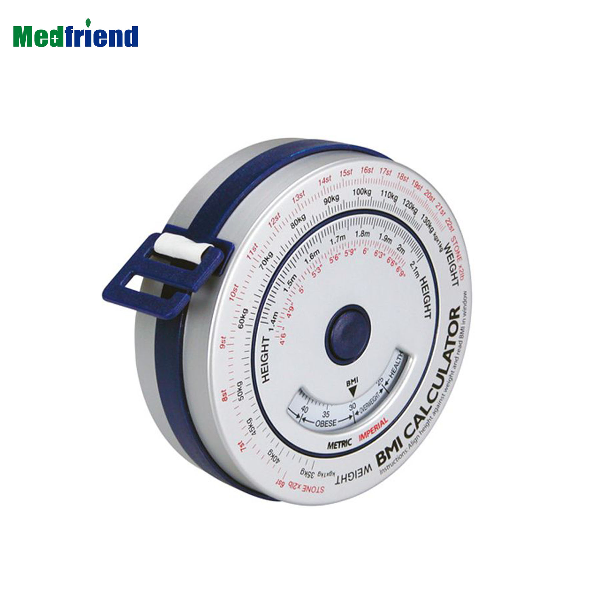 Заводская цена металлический круглый ИМТ средства ухода за кожей массового индекс выдвижной клейкие ленты 150 см мера калькулятор диета