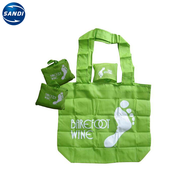 Wholesales Hot Sale Custom Cheap  Foldable Promotional Nylon Shopping Bag