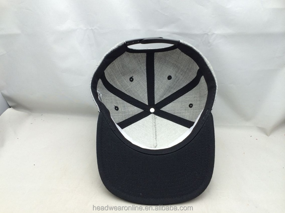 Custom 50% wool snapback hat with 3D embroidery