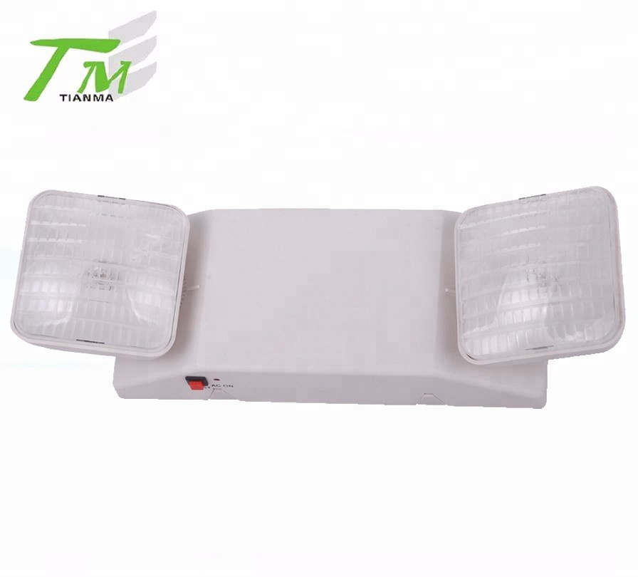 Светодиодный фонарь с двумя головками для безопасного выхода, противопожарный светодиодный фонарь для экстренного выхода