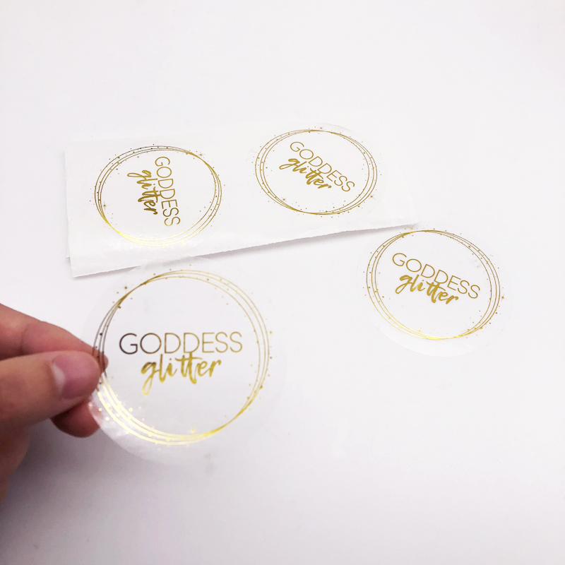 Printing Adhesive Clear Bopp Round Logo Circle Sticker Clear Bopp Round Logo Circle Sticker