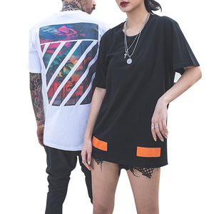 mens womens Fashion print casual t-shirt o neck custom Tees summer streetwear Tops Breathable t shirt manufacturer
