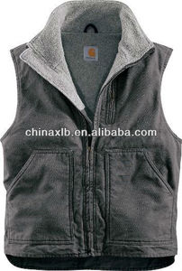 sandstone mock-neck Vest, soft shell vest