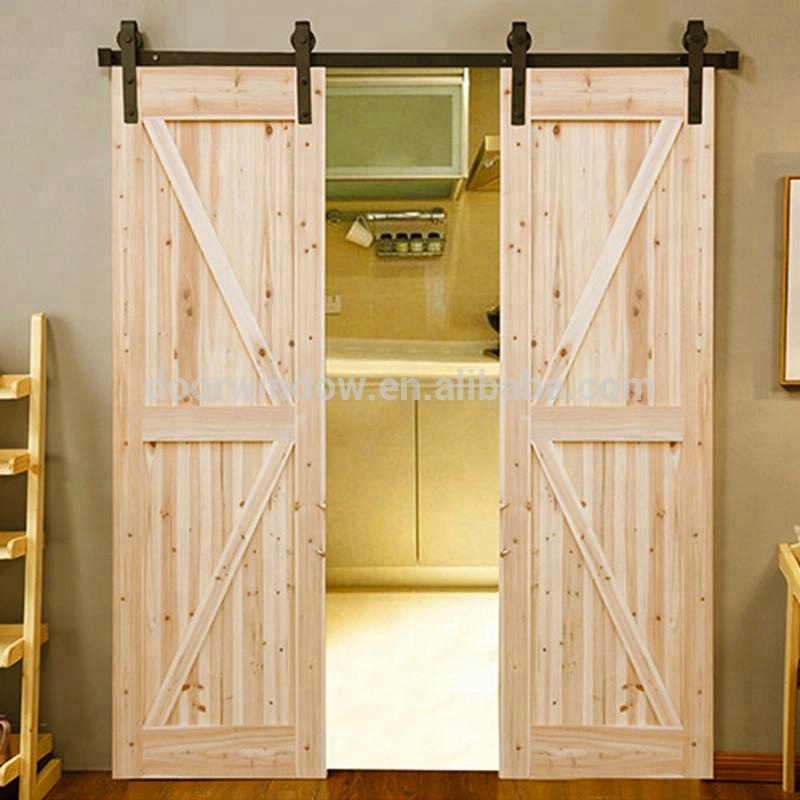 Modern Interior Doors Sliding Closet Doors Wood Color Double