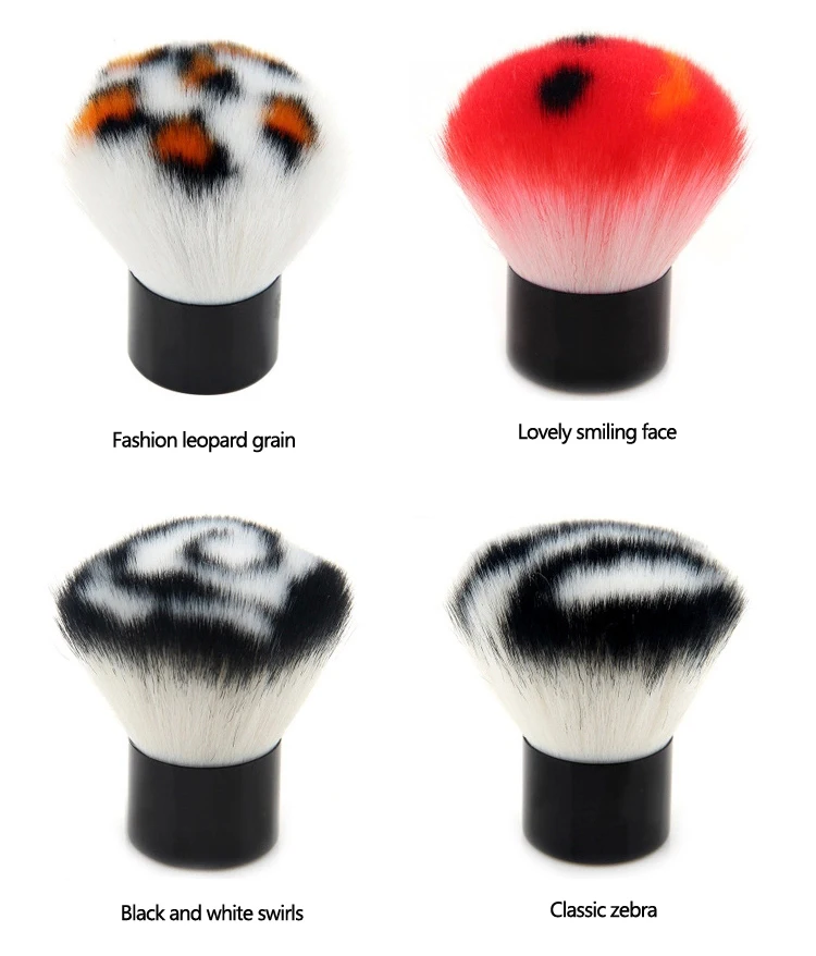 MAKE-UP FOR YOU leopard grain synthetic hair kabuki brush with case
