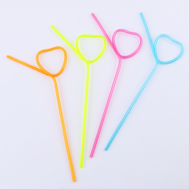 食品级心形饮用吸管: - buy heart shaped drinking straw,folding