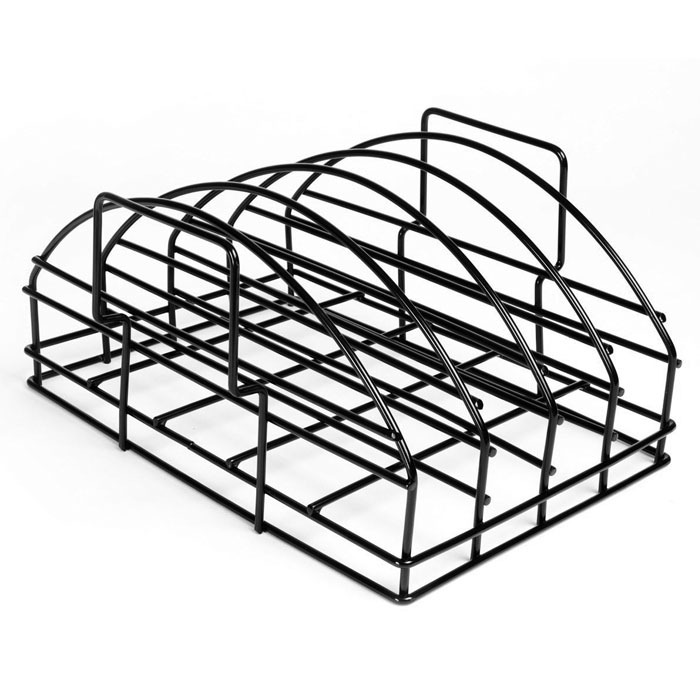 Rib Rack Factory Price Black Metal Wire BBQ Non Stick Rib Rack