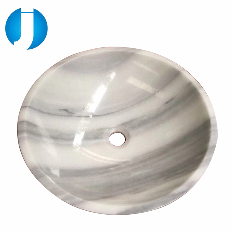 custom design solid toilet bathroom Marmara White Marble Sink