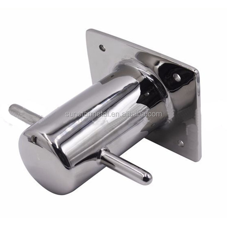 Boat Bollard - Stainless Steel Single Cross Mooring Cleat, 316 Marine Grade, 120x90mm, For Yacht & Boat Mooring