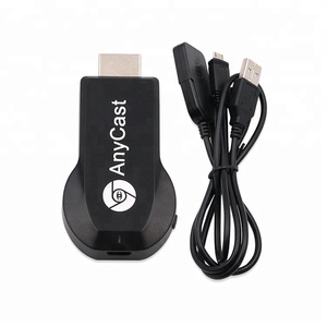 Black any cast wifi display dongle receiver HDTV dongle