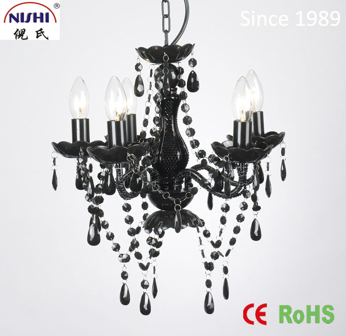 Pink lampshade home decoration crystal acrylic children chandelier lighting