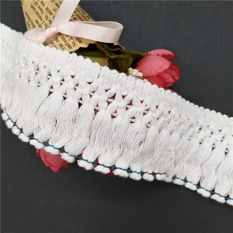 4,5 см 100% хлопок крупные кисточки бахрома кружевная отделка бахрома кисточка
