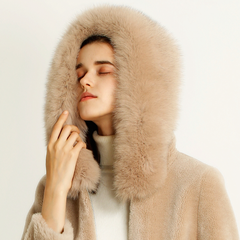 New product fashion warm lamb clothes Winter Coat short woman Mongolian Sheep Fur Coat